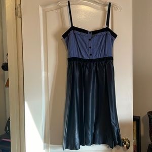 BCBGMaxAzria Black & Blue XS Dress